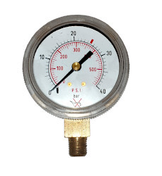 MANOMETER Ø 53 mm 0-40 BAR & 0-500